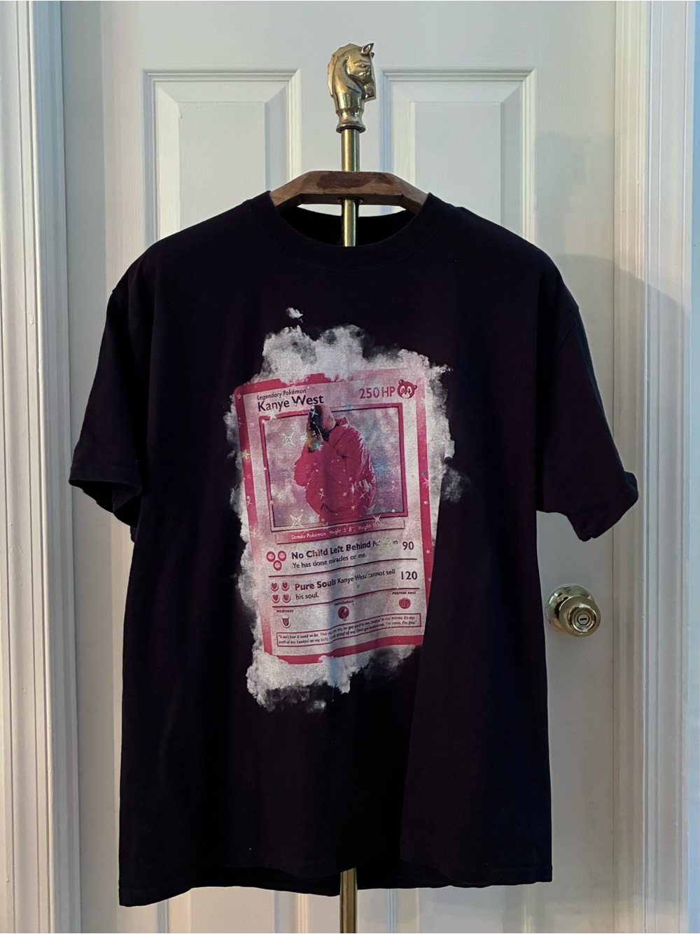 Kanye West Men’s Black Legendary Pokemon Donda Tee T-Shirt